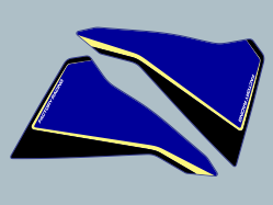 Seitenwindschutz Tenere 700 WR blau