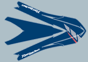 Tenere 700, World Rally GYTR high fender Aufkleber